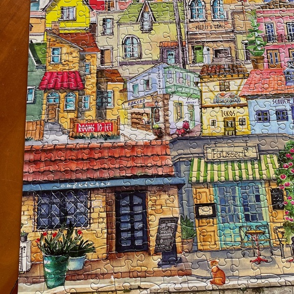 White Mountain Seaside Village Puzzle - Larger Pieces Colorful 500 Pieces - Picture 13 of 15